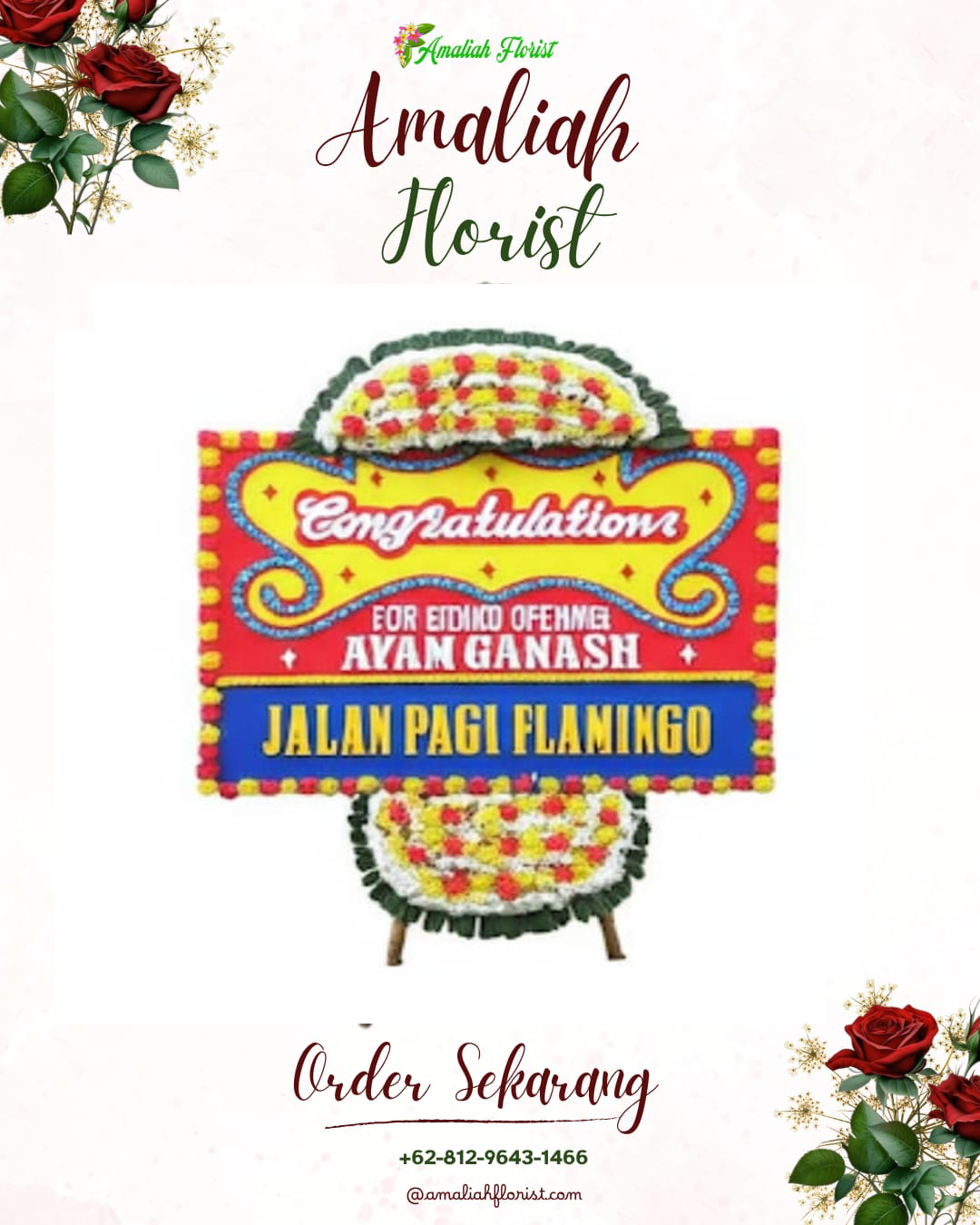 Sewa Papan Bunga Ternate